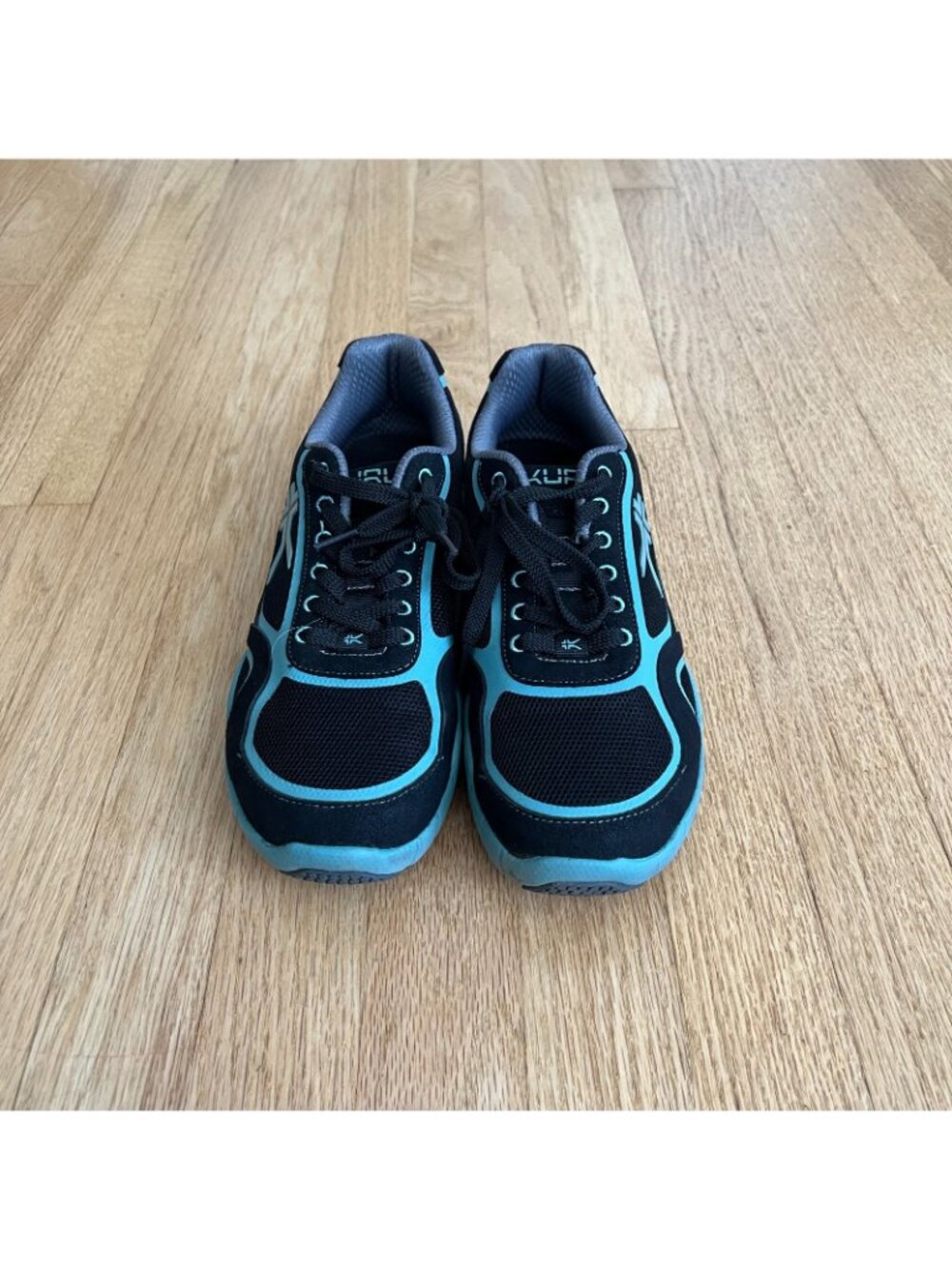 Kuru Carrera Women's Comfort Walking Athletic Shoes Black Teal Size 8 - Picture 2 of 10